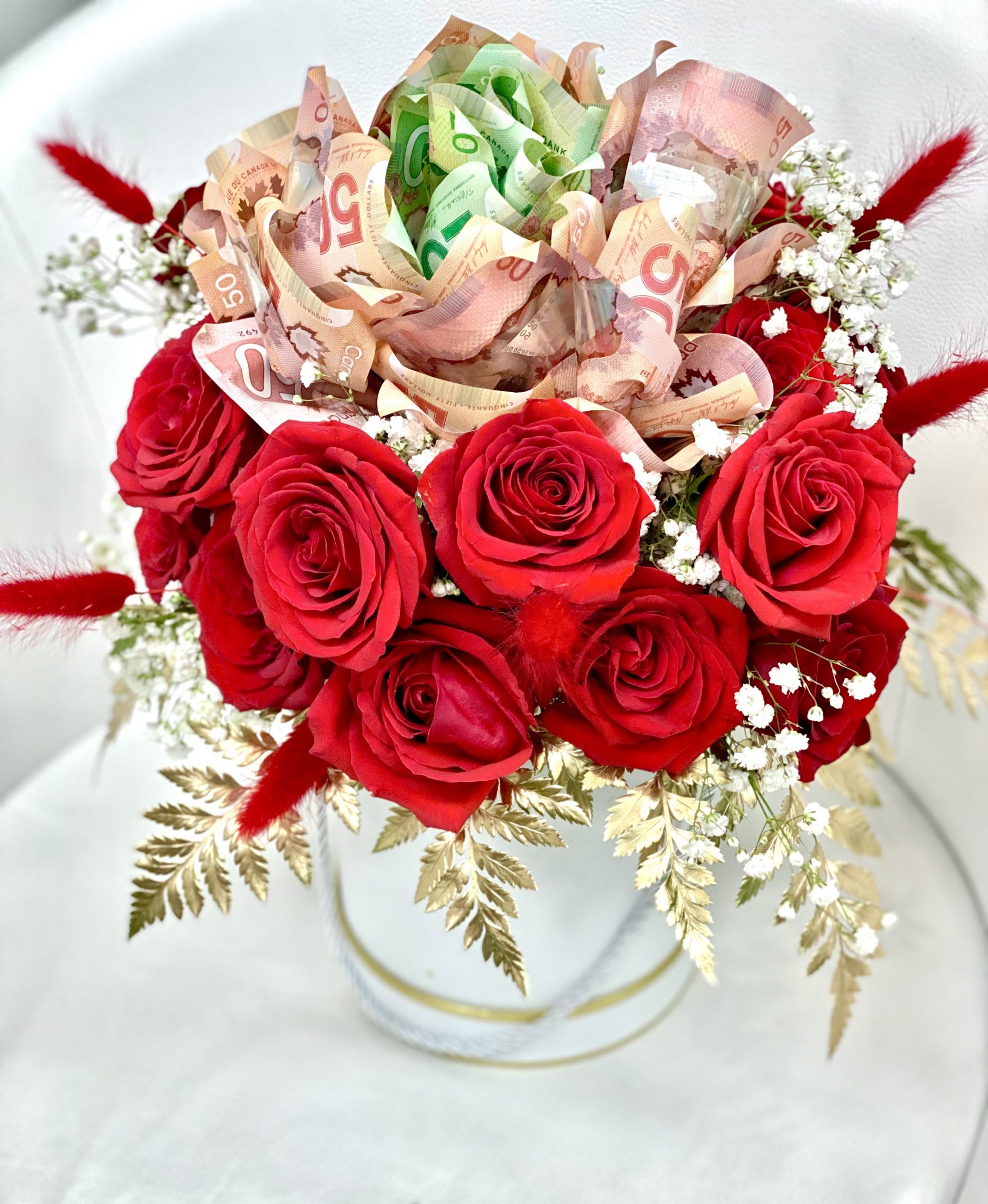 Flower Money Wrap Gift Goleto Florist