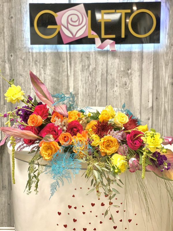 Enormous colorful arrangement